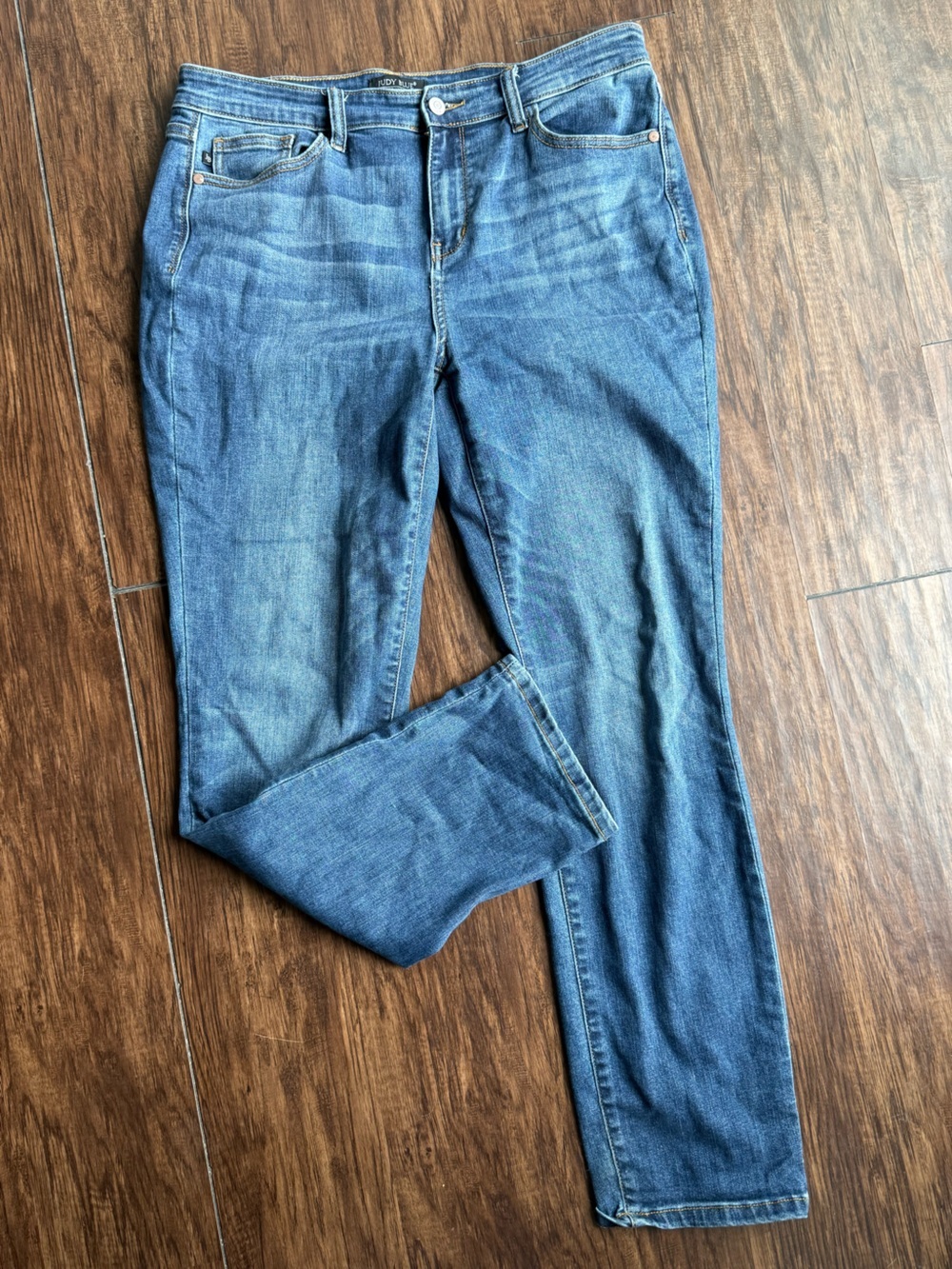 Judy Blue Straight Leg Blue Denim Jeans